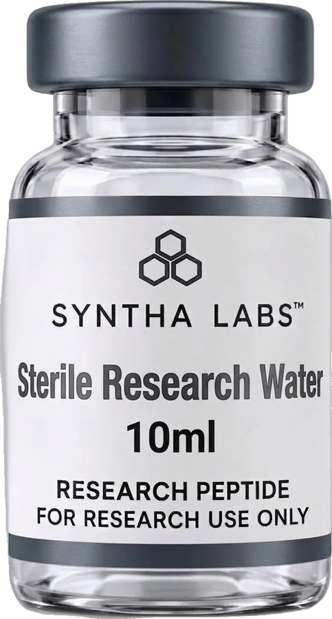 Syntha Labs Sterile Research Water 10 ml vial with dark grey cap